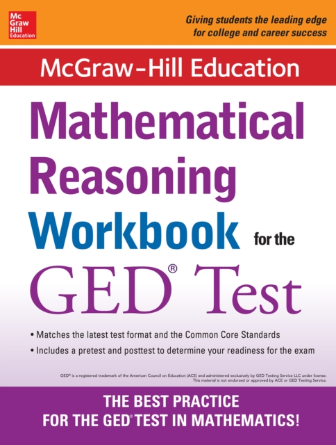 Book Cover for McGraw-Hill Education Mathematical Reasoning Workbook for the GED Test by McGraw Hill