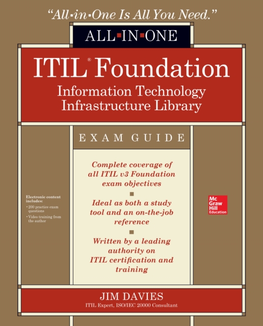 Book Cover for ITIL Foundation All-in-One Exam Guide by Jim Davies