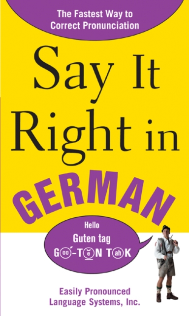 Book Cover for Say It Right In German by EPLS