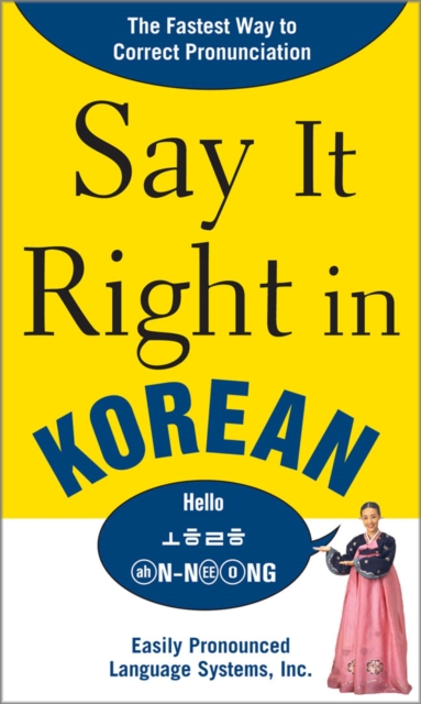 Book Cover for Say It Right in Korean by EPLS