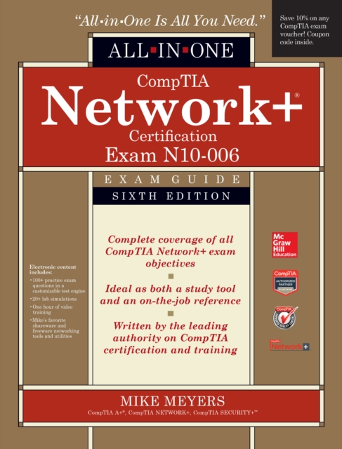 Book Cover for CompTIA Network+ All-In-One Exam Guide, Sixth Edition (Exam N10-006) by Meyers, Mike