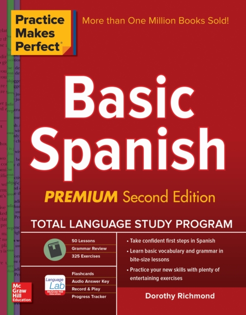 Book Cover for Practice Makes Perfect Basic Spanish, Second Edition by Dorothy Richmond