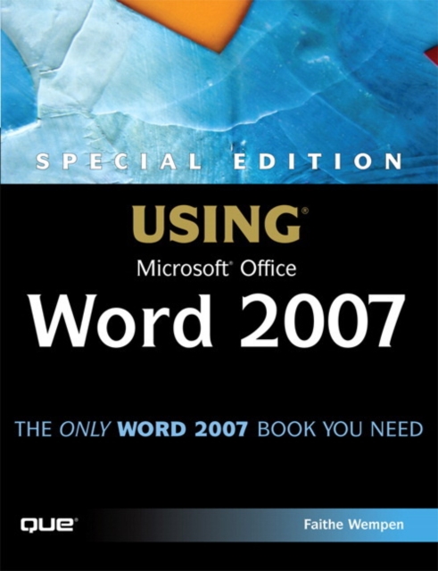 Book Cover for Special Edition Using Microsoft Office Word 2007 by Wempen, Faithe