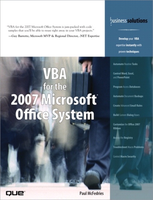 Book Cover for VBA for the 2007 Microsoft Office System by Paul McFedries