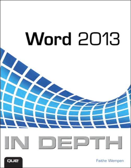 Book Cover for Word 2013 In Depth by Wempen, Faithe