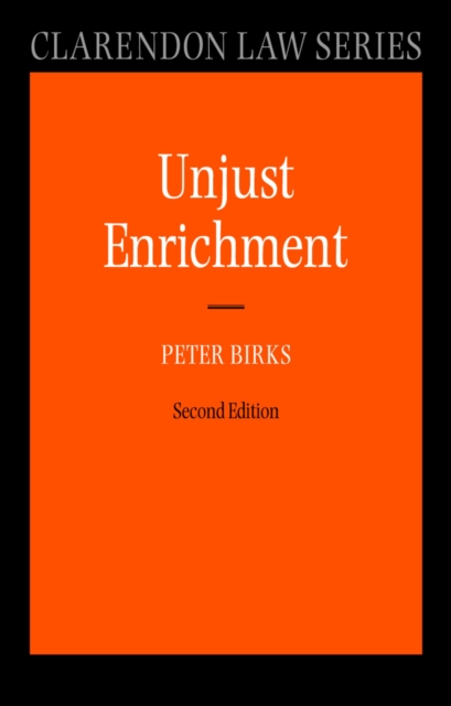 Book Cover for Unjust Enrichment by Birks, Peter