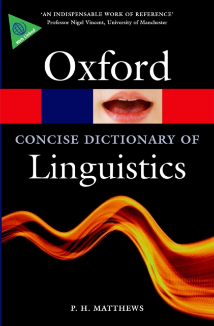Book Cover for Concise Oxford Dictionary of Linguistics by P. H. Matthews