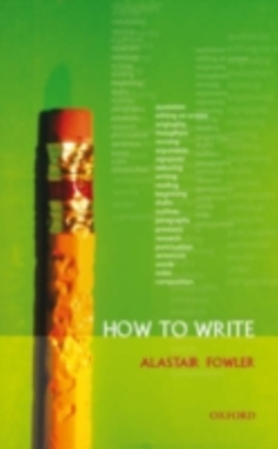 Book Cover for How to Write by Alastair Fowler