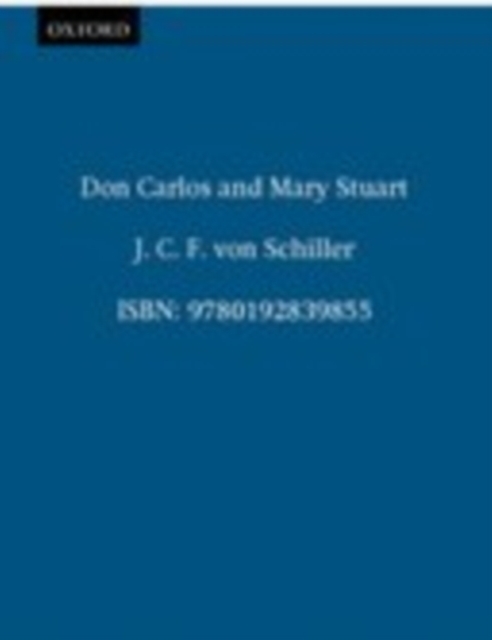 Book Cover for Don Carlos and Mary Stuart by Friedrich Schiller