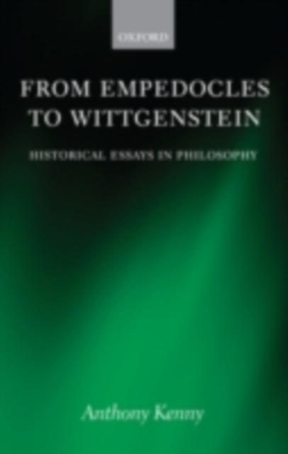 Book Cover for From Empedocles to Wittgenstein by Kenny, Anthony