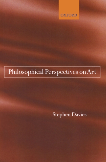 Book Cover for Philosophical Perspectives on Art by Stephen Davies