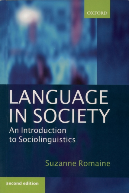 Book Cover for Language in Society by Suzanne Romaine