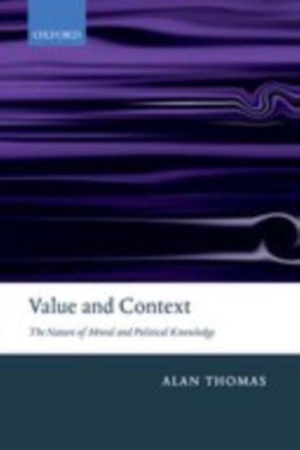 Book Cover for Value and Context by Alan Thomas