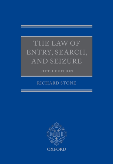 Book Cover for Law of Entry, Search, and Seizure by Stone, Richard