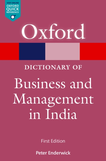 Book Cover for Dictionary of Business and Management in India by Peter Enderwick