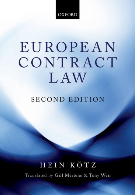 Book Cover for European Contract Law by Hein Kotz