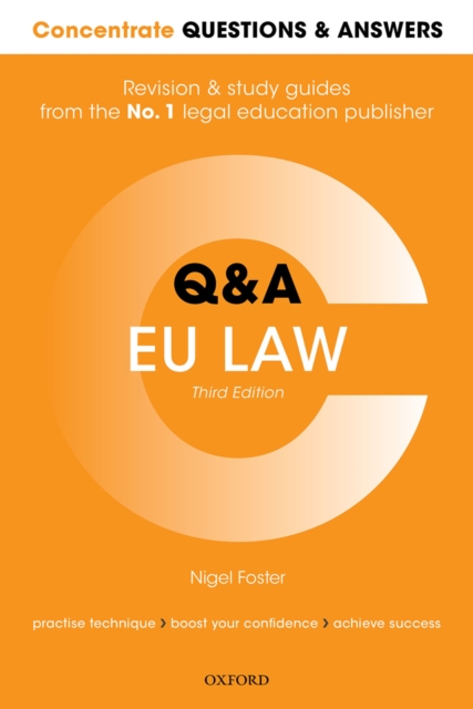 Book Cover for Concentrate Questions and Answers EU Law by Foster, Nigel