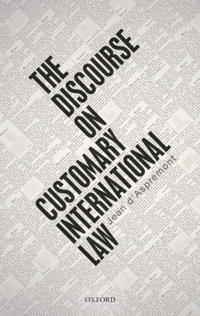 Book Cover for Discourse on Customary International Law by Jean d'Aspremont