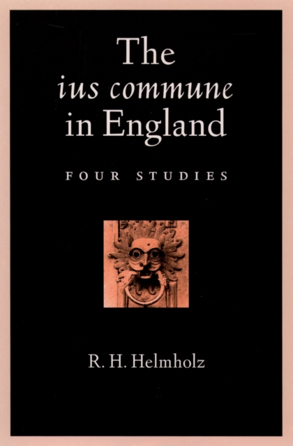 Book Cover for ius commune in England by R. H. Helmholz