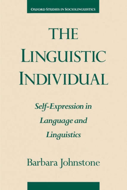 Book Cover for Linguistic Individual by Barbara Johnstone