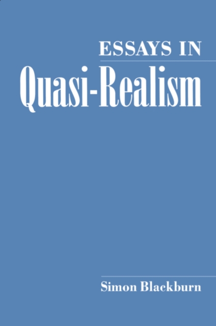 Book Cover for Essays in Quasi-Realism by Simon Blackburn