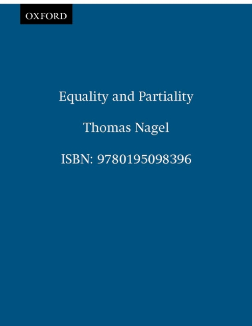 Book Cover for Equality and Partiality by Thomas Nagel