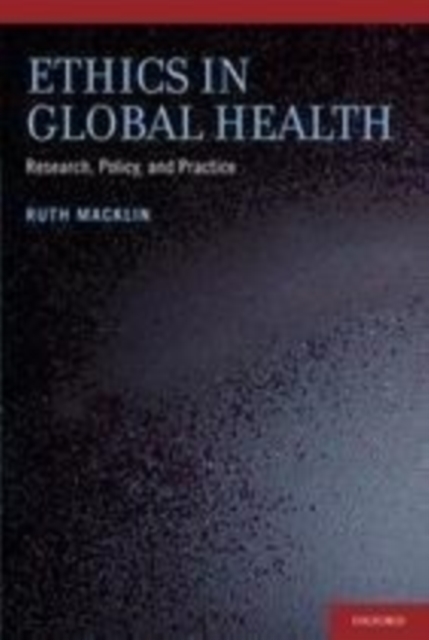 Book Cover for Ethics in Global Health by Ruth Macklin