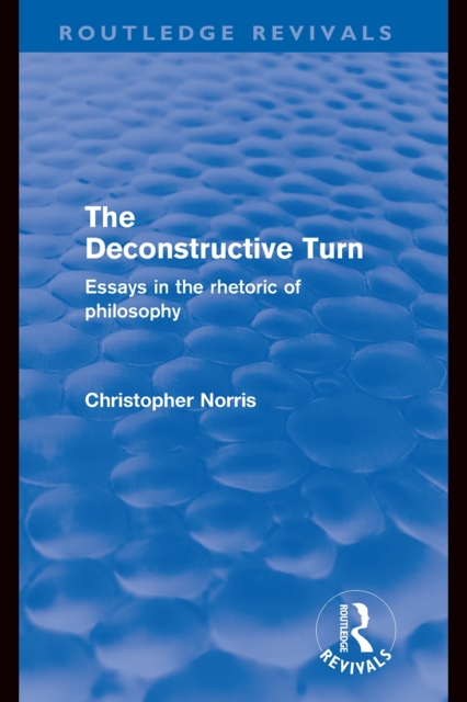 Book Cover for Deconstructive Turn (Routledge Revivals) by Christopher Norris