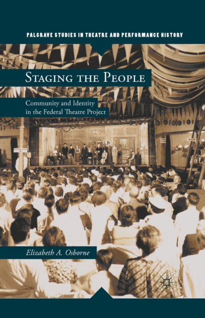 Book Cover for Staging the People by Elizabeth A. Osborne