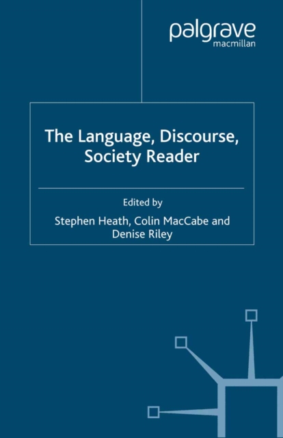 Book Cover for Language, Discourse, Society Reader by Denise Riley