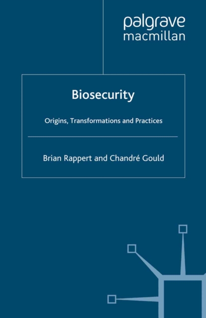 Book Cover for Biosecurity by Brian Rappert, Chandre Gould