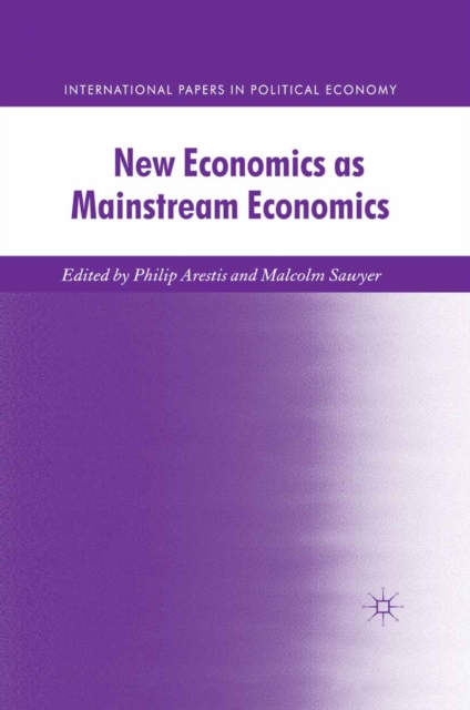 Book Cover for New Economics as Mainstream Economics by Malcolm Sawyer