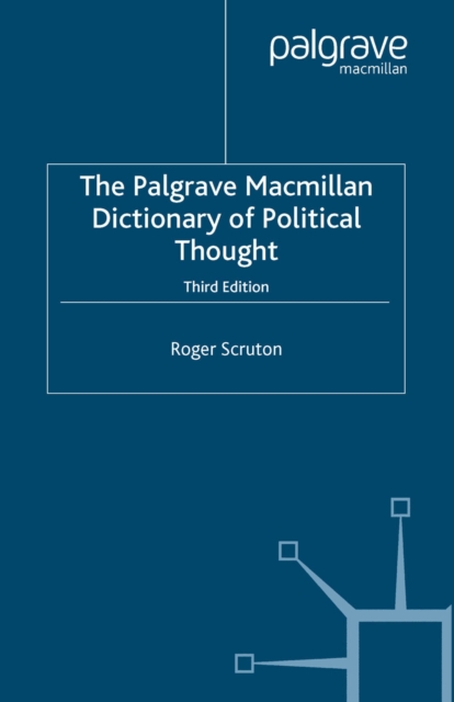 Book Cover for Palgrave Macmillan Dictionary of Political Thought by Roger Scruton