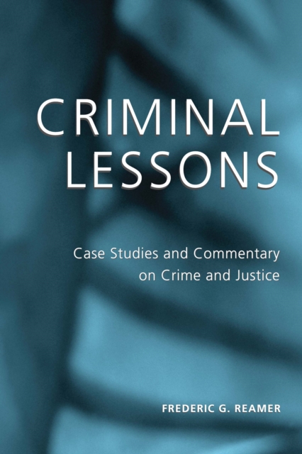 Book Cover for Criminal Lessons by Frederic G. Reamer