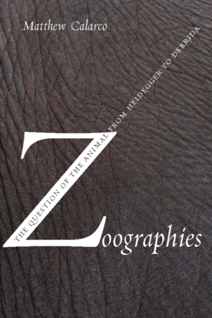 Book Cover for Zoographies by Matthew Calarco