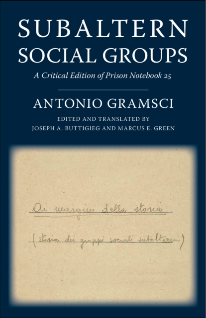 Book Cover for Subaltern Social Groups by Antonio Gramsci