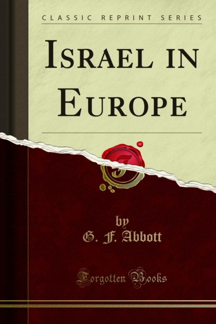 Book Cover for Israel in Europe by G. F. Abbott