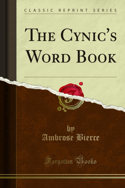Book Cover for Cynic's Word Book by Bierce, Ambrose