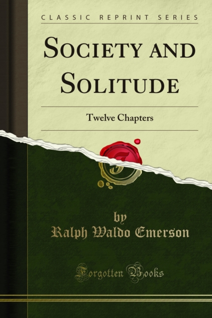 Book Cover for Society and Solitude by Ralph Waldo Emerson