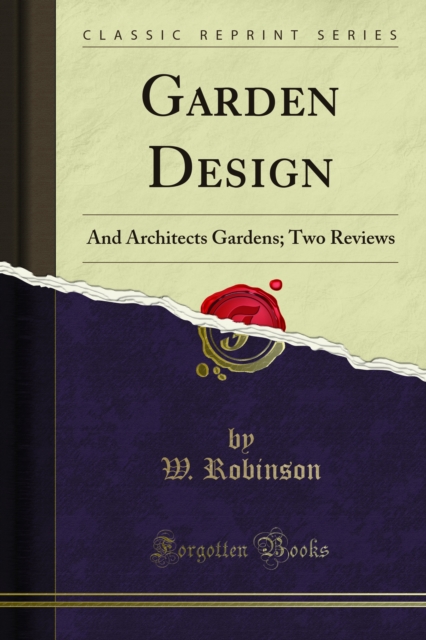 Book Cover for Garden Design by W. Robinson