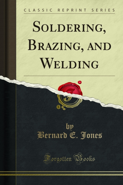 Book Cover for Soldering, Brazing, and Welding by Bernard E. Jones