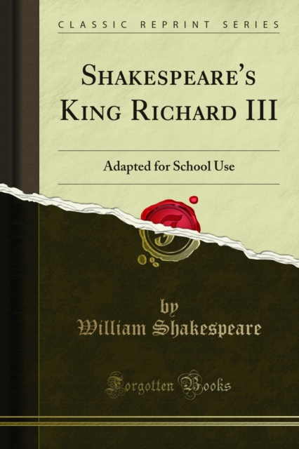 Book Cover for Shakespeare's King Richard III by Shakespeare, William