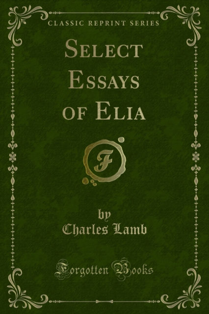 Book Cover for Select Essays of Elia by Charles Lamb