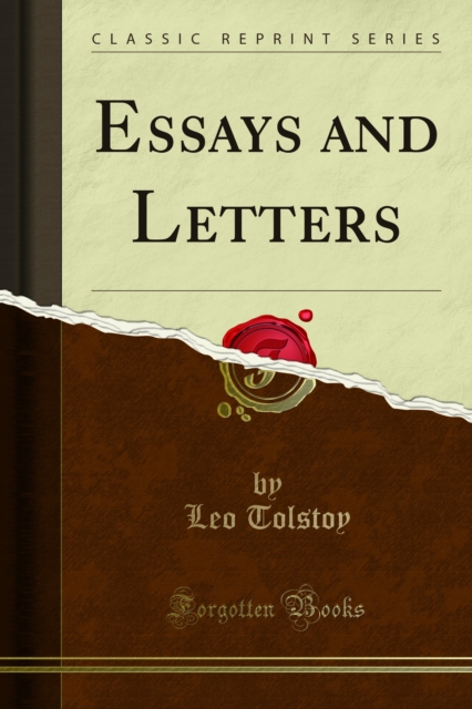 Book Cover for Essays and Letters by Leo Tolstoy