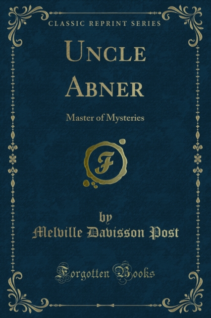 Book Cover for Uncle Abner by Melville Davisson Post