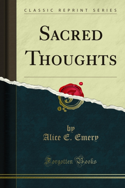 Book Cover for Sacred Thoughts by Alice E. Emery