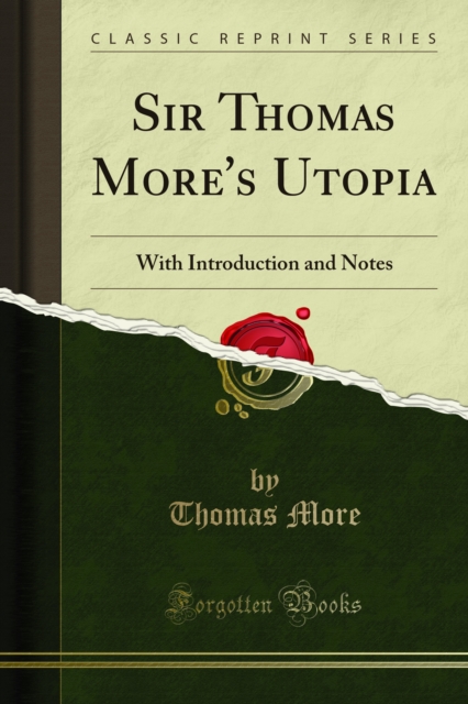 Book Cover for Sir Thomas More's Utopia by More, Thomas