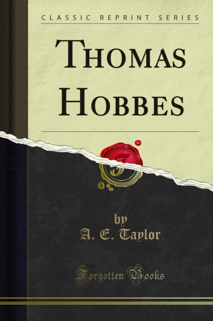 Book Cover for Thomas Hobbes by A. E. Taylor