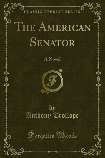 Book Cover for American Senator by Anthony Trollope