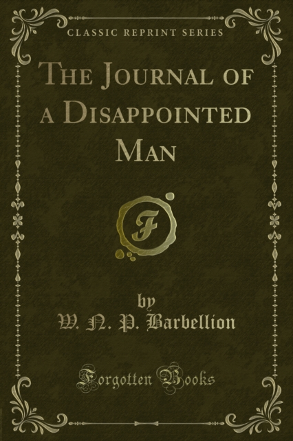 Book Cover for Journal of a Disappointed Man by W. N. P. Barbellion